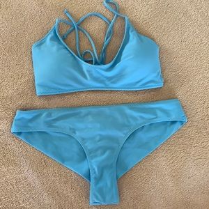 Volcom blue bikini
